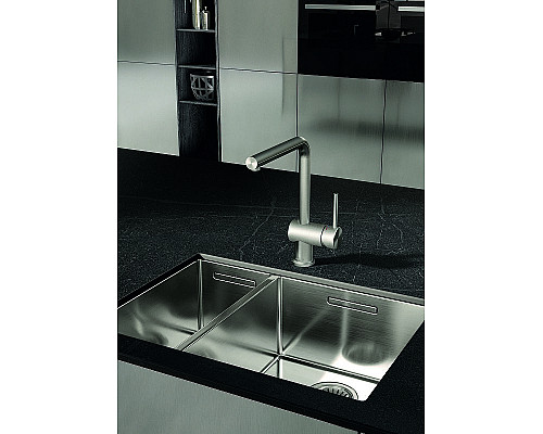 Приобрести Смеситель для кухни Kludi L Steel 45803F877 Сталь в магазине сантехники Santeh-Crystal.ru