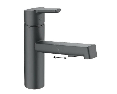 Смеситель для кухни Kludi M3 585813975 цвет Черный матовый