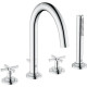 Смеситель на борт ванны Kludi Nova Fonte Classic 204250520 Хром