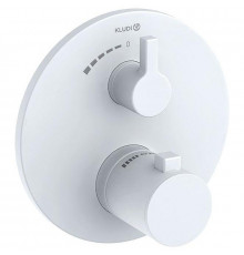 Смеситель для душа Kludi Nova Fonte Puristic 208855315 с термостатом Белый матовый