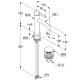 Смеситель для раковины Kludi Nova Fonte Pura 20289N215 цвет Оружейная сталь брашированная