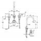 Смеситель для раковины Kludi Nova Fonte Puristic 20143N215 цвет Оружейная сталь брашированная