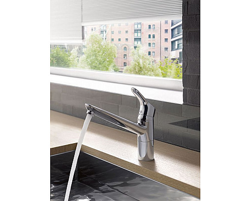 Купить Смеситель для кухни Kludi Objekta 325740575 Хром в магазине сантехники Santeh-Crystal.ru