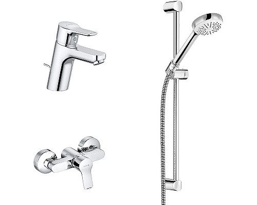 Заказать Комплект смесителей Kludi Pure Easy 378450565 Хром в магазине сантехники Santeh-Crystal.ru