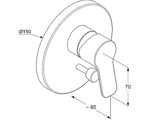 Заказать Смеситель для душа Kludi Pure Easy 374190565 Хром в магазине сантехники Santeh-Crystal.ru