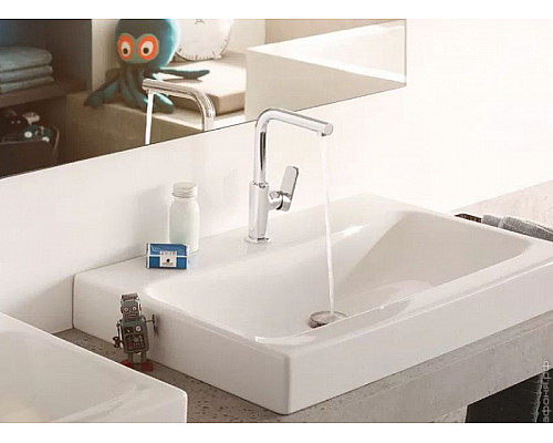 Приобрести Смеситель для раковины Kludi Pure Style 400250575 Хром в магазине сантехники Santeh-Crystal.ru