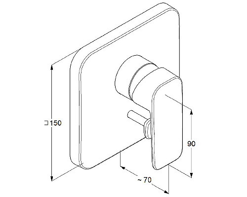 Заказать Смеситель для душа Kludi Pure Style 404190575 Хром в магазине сантехники Santeh-Crystal.ru