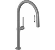 Смеситель для кухни Kludi Reef 50851N275 цвет Оружейная сталь