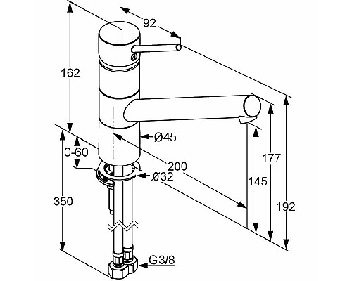 Купить Смеситель для кухни Kludi Scope XL 339300575 Хром в магазине сантехники Santeh-Crystal.ru