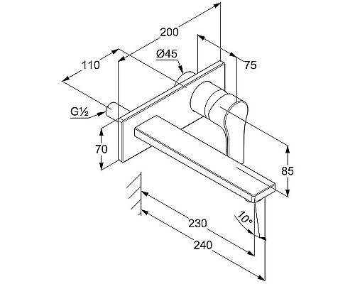 Приобрести Смеситель для раковины Kludi Zenta SL 482480565 Хром в магазине сантехники Santeh-Crystal.ru