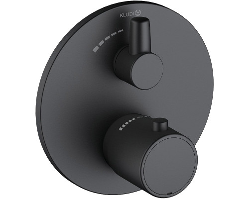 Смеситель для душа Kludi Zenta SL 388853945 с термостатом Черный матовый