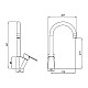 Купить Смеситель для кухни Koller Pool Kvadro Arc KA0500 Хром в магазине сантехники Santeh-Crystal.ru