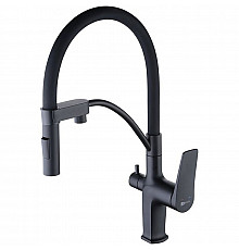 Смеситель для кухни Lemark Bronx LM3761BL Черный
