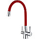Приобрести Смеситель для кухни Lemark Comfort LM3075C-Red Хром Красный в магазине сантехники Santeh-Crystal.ru