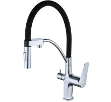 Смеситель для кухни Lemark Comfort LM3074C Хром Черный