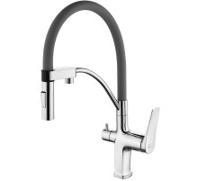 Смеситель для кухни Lemark Comfort LM3074C-Gray Хром Серый