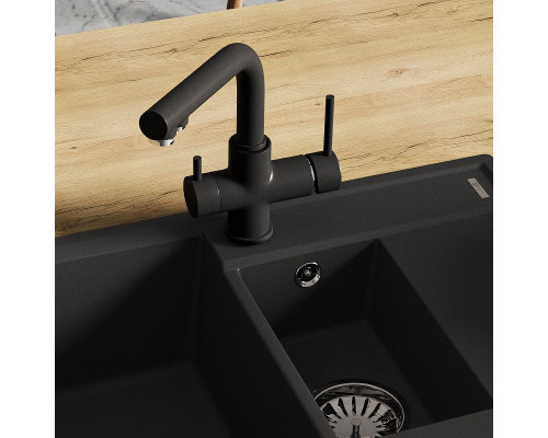 Купить Смеситель для кухни Lemark Comfort LM3061PAN Антрацит в магазине сантехники Santeh-Crystal.ru