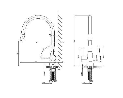 Купить Смеситель для кухни Lemark Comfort LM3075BN-Silver Никель Серебро в магазине сантехники Santeh-Crystal.ru