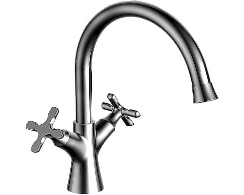 Купить Смеситель для раковины Lemark Duetto LM5706C Хром в магазине сантехники Santeh-Crystal.ru