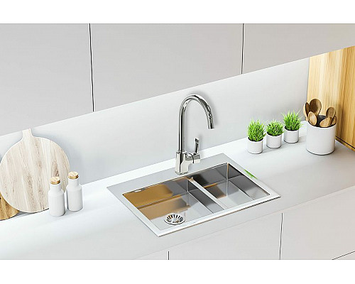 Приобрести Смеситель для кухни Lemark Evitta LM0505C Хром в магазине сантехники Santeh-Crystal.ru