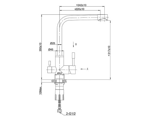 Приобрести Смеситель для кухни Lemark Expert LM5061RGN Розовое золото в магазине сантехники Santeh-Crystal.ru