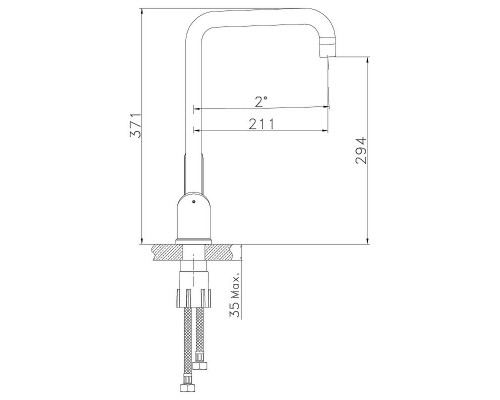 Купить Смеситель для кухни Lemark Expert LM5073S Хром матовый в магазине сантехники Santeh-Crystal.ru