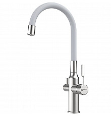 Смеситель для кухни Lemark Expert LM5083S-White Хром Белый