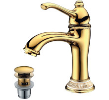 Смеситель для раковины Lemark Greek LM5506GG Золото