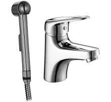 Смеситель для раковины Lemark Luna LM4116C с гигиеническим душем Хром