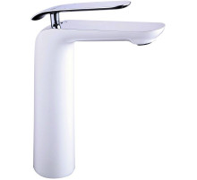 Смеситель для раковины Lemark Melange LM4909CW Хром Белый