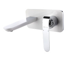 Смеситель для раковины Lemark Melange LM4926CW Хром Белый