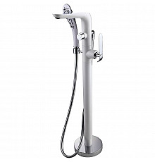 Смеситель для ванны Lemark Melange LM4944CW Белый Хром