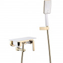 Смеситель для ванны Lemark Mista LM6414WG Золото Белый