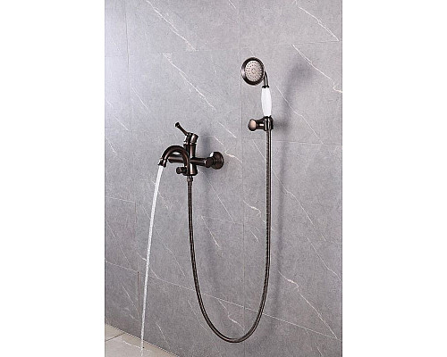 Купить Смеситель для ванны Lemark Peretto LM6302RB Черный кофе в магазине сантехники Santeh-Crystal.ru