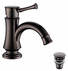 Смеситель для раковины Lemark Peretto LM6306RB Черный кофе