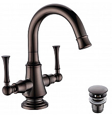 Смеситель для раковины Lemark Peretto LM6307RB Черный кофе