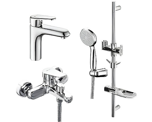 Купить Комплект смесителей Lemark Point LM0380C Хром в магазине сантехники Santeh-Crystal.ru