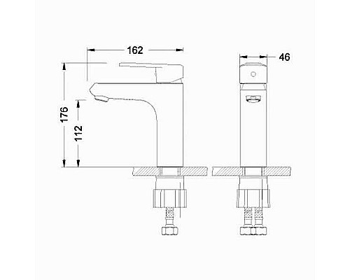 Купить Комплект смесителей Lemark Point LM0380C Хром в магазине сантехники Santeh-Crystal.ru