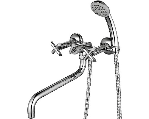 Приобрести Смеситель для ванны Lemark Practica LM7551C универсальный Хром в магазине сантехники Santeh-Crystal.ru