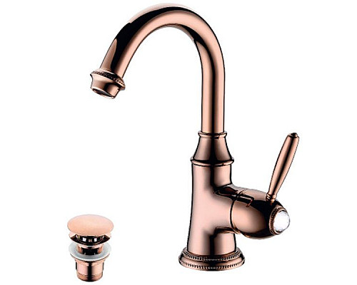 Приобрести Смеситель для раковины Lemark Spark LM6707RG Розовое золото в магазине сантехники Santeh-Crystal.ru