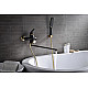 Приобрести Смеситель для ванны Lemark Swan LM5451BG универсальный Черный матовый Золото в магазине сантехники Santeh-Crystal.ru