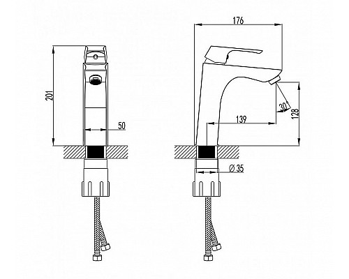 Купить Смеситель для раковины Lemark Unit LM4537C Хром в магазине сантехники Santeh-Crystal.ru