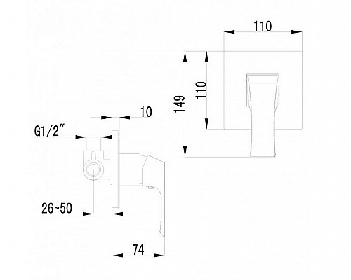 Приобрести Смеситель для душа Lemark Unit LM4523C Хром в магазине сантехники Santeh-Crystal.ru