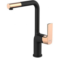 Смеситель для кухни Lemark Ursus LM7205BLR Черный Золото