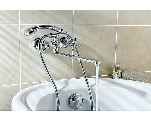 Заказать Смеситель для ванны Lemark Vista LM7651C универсальный Хром в магазине сантехники Santeh-Crystal.ru