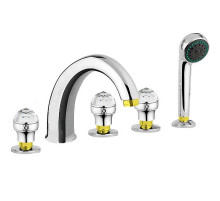 Смеситель на борт ванны Migliore Axo 18496 Хром Золото