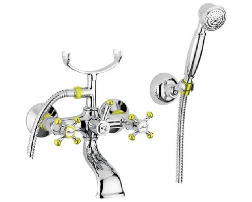 Купить Смеситель для ванны Migliore Lady 18835 Хром Золото в магазине сантехники Santeh-Crystal.ru