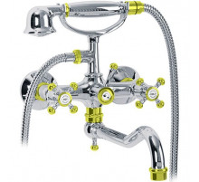 Смеситель для ванны Migliore Lady 18834 универсальный Хром Золото