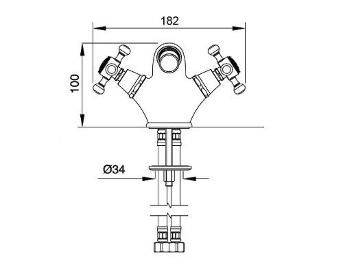 Приобрести Смеситель для биде Migliore Lady 18846 Золото в магазине сантехники Santeh-Crystal.ru