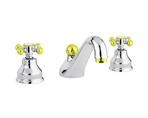 Заказать Смеситель для раковины Migliore Lady 18840 Хром Золото в магазине сантехники Santeh-Crystal.ru